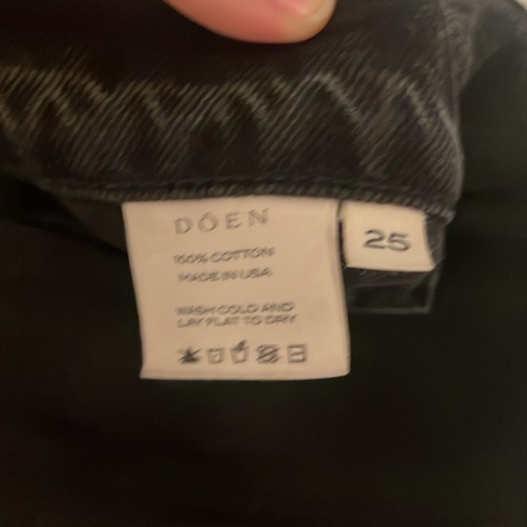 Lightly worn Doen Shep Jean in Basalt (washed black), size 25. - Picture 3 of 8